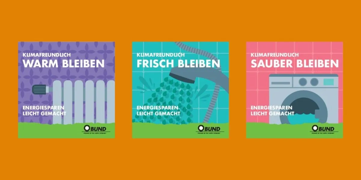 Flyer des BUND zum Thema Klimaschutz