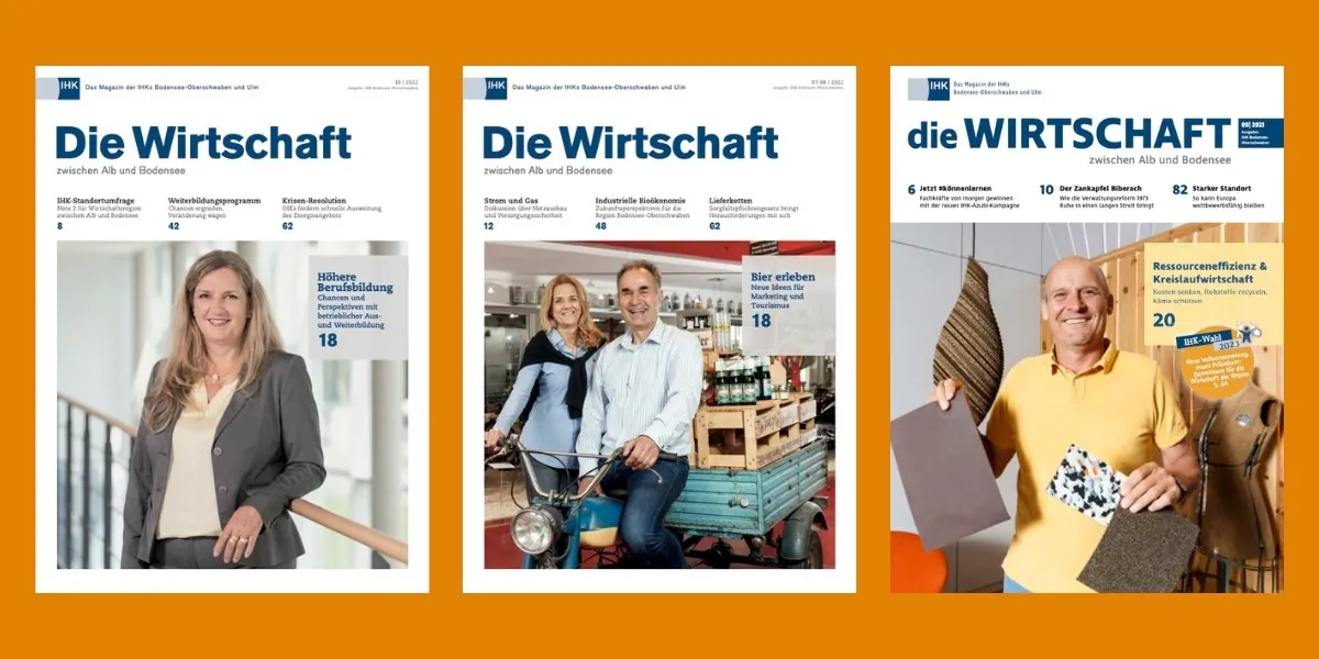 IHK-Magazin Die Wirtschaft zwischen Alb und Bodensee mit Texten von Elke Zapf